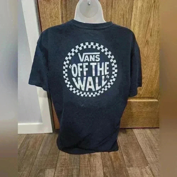 Vans Men’s Off The Wall Tshirt Large Navy Blue - Picture 3 of 6